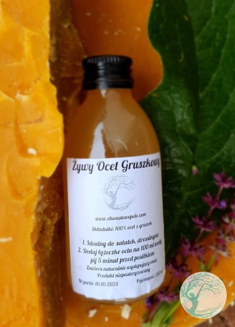 ŻYWY OCET GRUSZKOWY – 200 ml