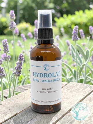 HYDROLAT LIPA-DZIKA RÓŻA - Cera sucha, naczynkowa