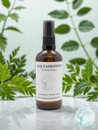 OLEJ Z GERANIUM - demakijaż, oczyszczanie twarzy