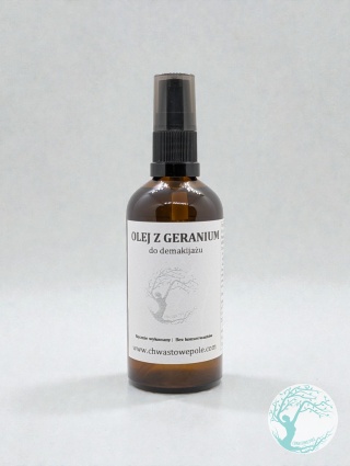 OLEJ Z GERANIUM - demakijaż, oczyszczanie twarzy