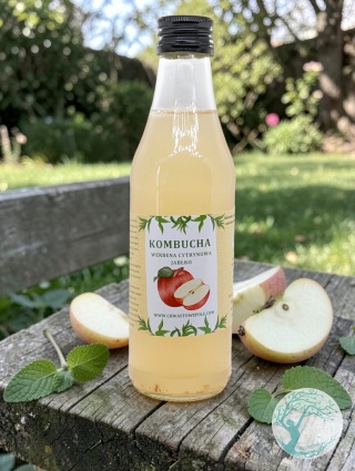 Kombucha - WERBENA CYTRYNOWA - JABŁKO