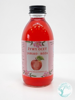 Żywy ocet Jabłko-Płatki dzikiej róży