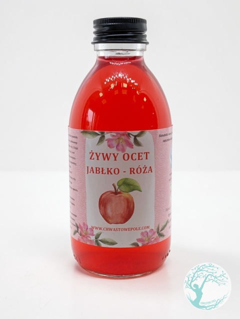 Żywy ocet Jabłko-Płatki dzikiej róży