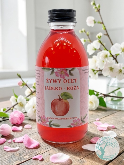 Żywy ocet Jabłko-Płatki dzikiej róży