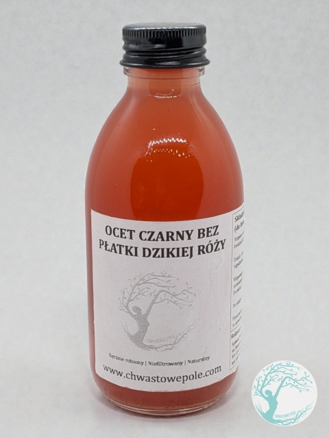 ŻYWY OCET – PŁATKI DZIKIEJ RÓŻY – KWIAT BZU CZARNEGO – edycja limitowana