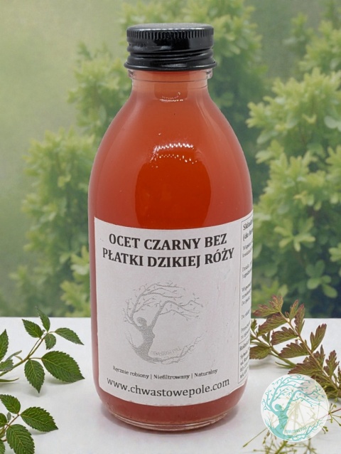 ŻYWY OCET – PŁATKI DZIKIEJ RÓŻY – KWIAT BZU CZARNEGO – edycja limitowana