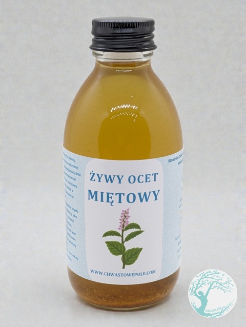 ŻYWY OCET Z MIĘTY PIEPRZOWEJ